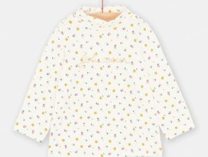 Παιδική Μακρυμάνικη Μπλούζα για Κορίτσια White Floral – ΛΕΥΚΟ