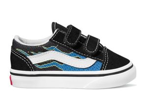 Βρεφικά Παπούτσια VANS για Αγόρια Old Skool Blue Flame – ΜΠΛΕ