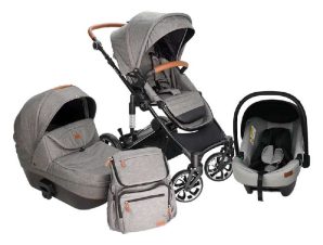 ΠΟΛΥΚΑΡΟΤΣΙ BELIZE 3 IN 1 GREY BEBE STARS