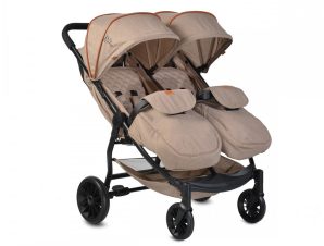 Βρεφικό καρότσι διδύμων Rome Beige Cangaroo